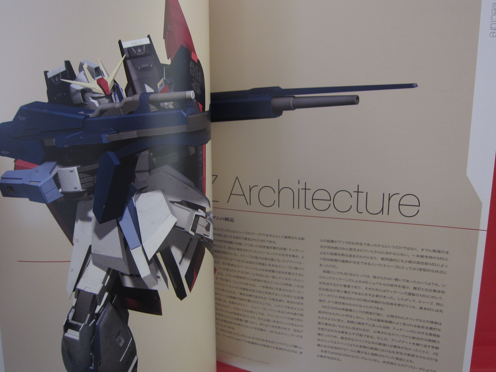 Master Archive Mobile Suit MSZ-006 Z Gundam art book