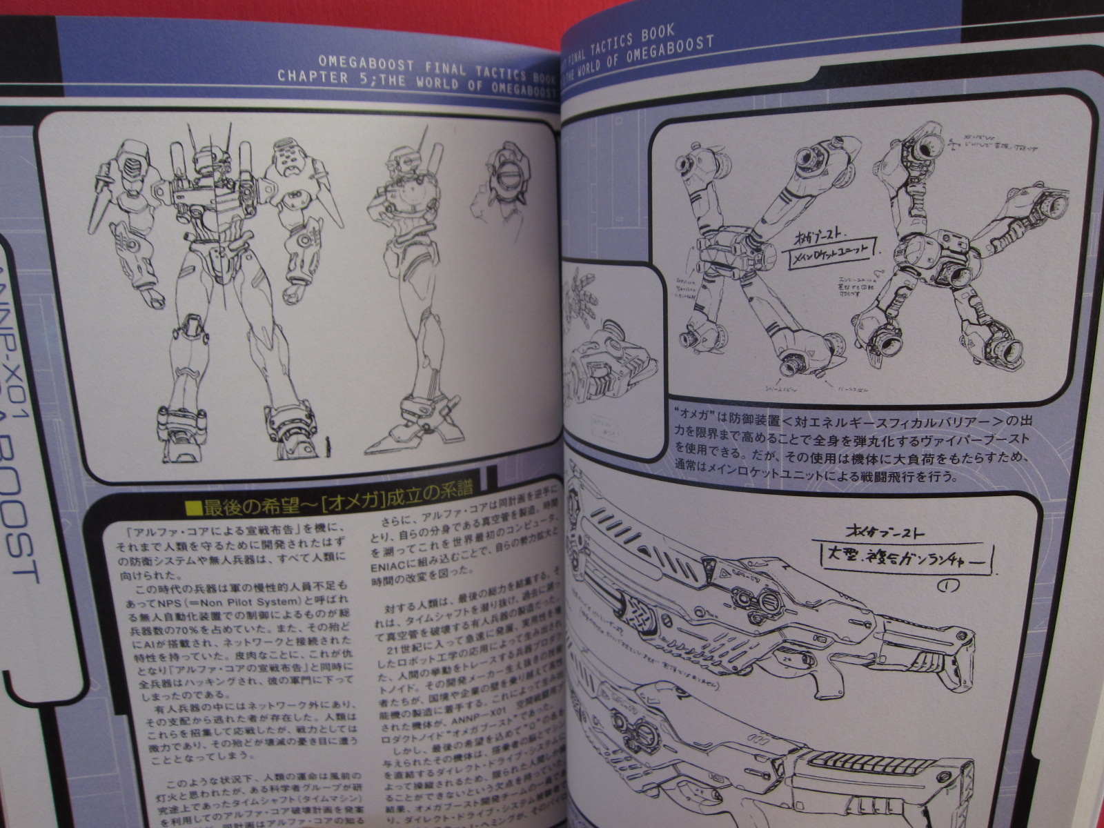 Omega Boost Final Strategy Guide Book Dengeki Kouryaku Ou Ps Anime Art Book Online Com